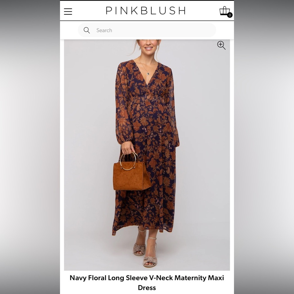 Floral Maxi Dress - PinkBlush Maternity